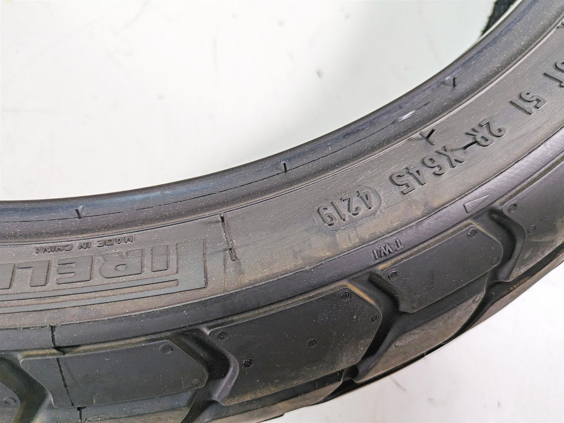 Used Front Rear Motorcylce Tire Set Pirelli MT60 2864500 {{ shop.shopifyCountryName }} - Mototech271