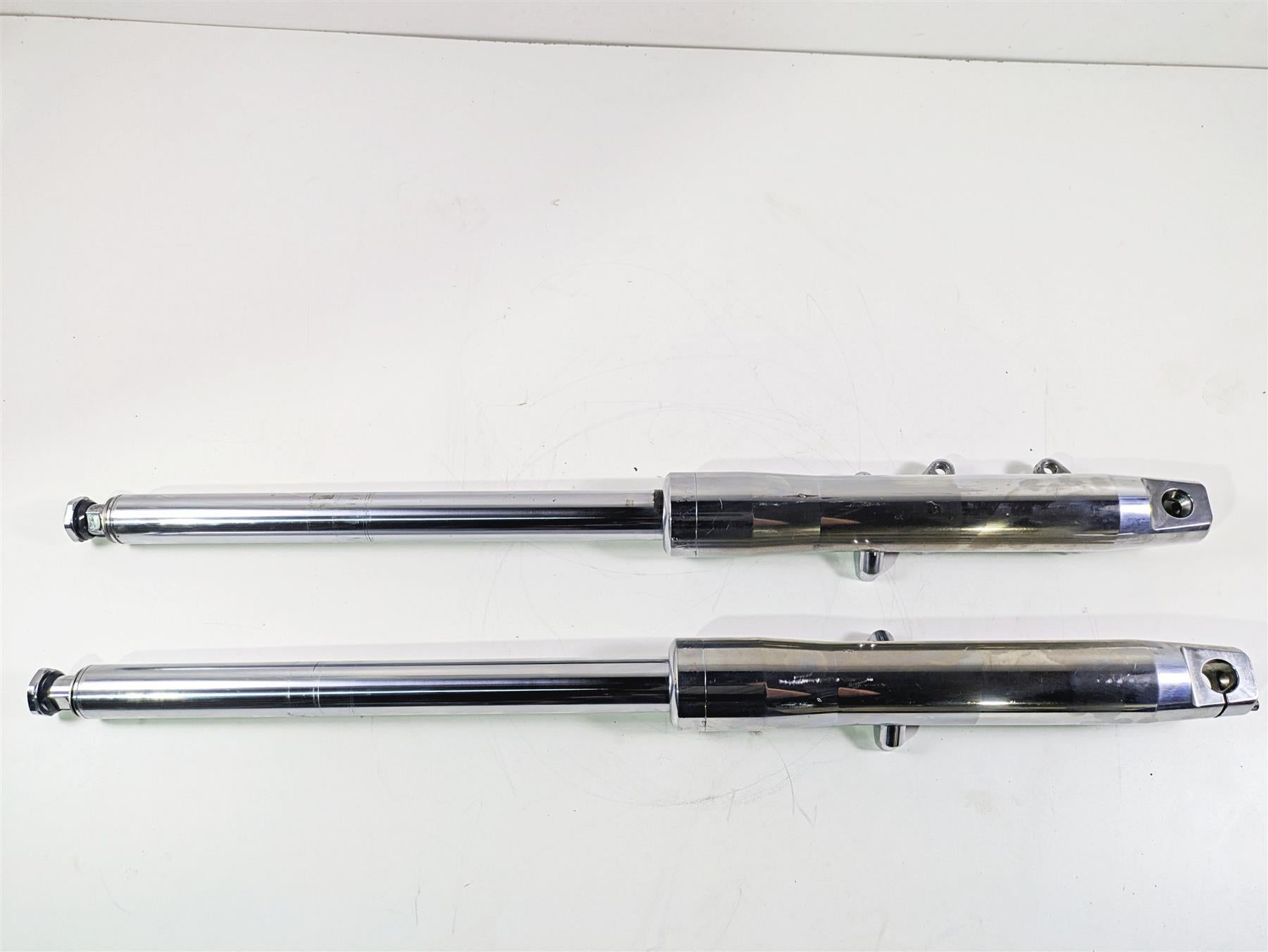 2002 Big Dog Pitbull Front Left Right Fork Leg Set - Rust - For Parts