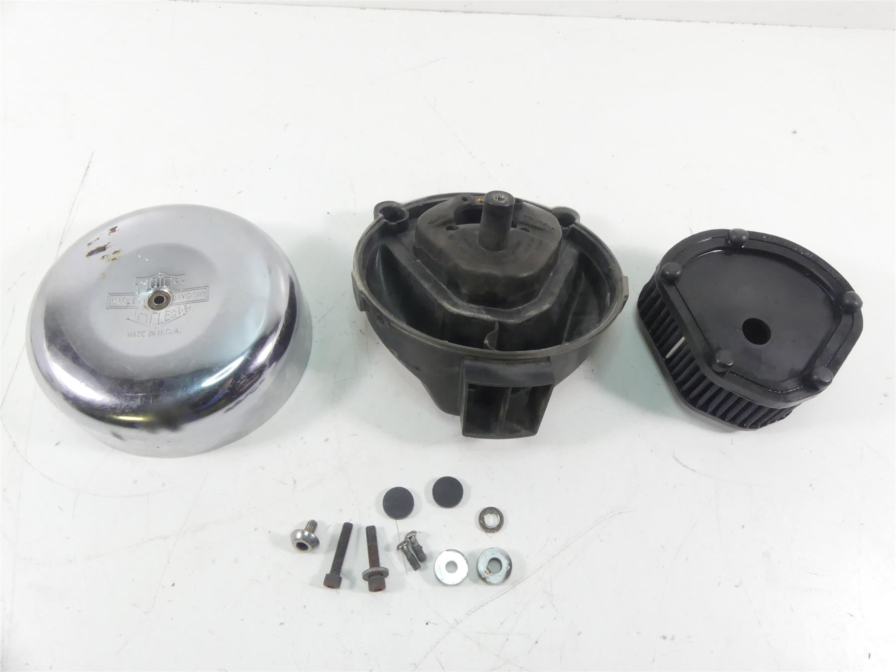 1989 Harley Touring FLTC Tour Glide Air Filter Cleaner Breather Box Set 29101-86