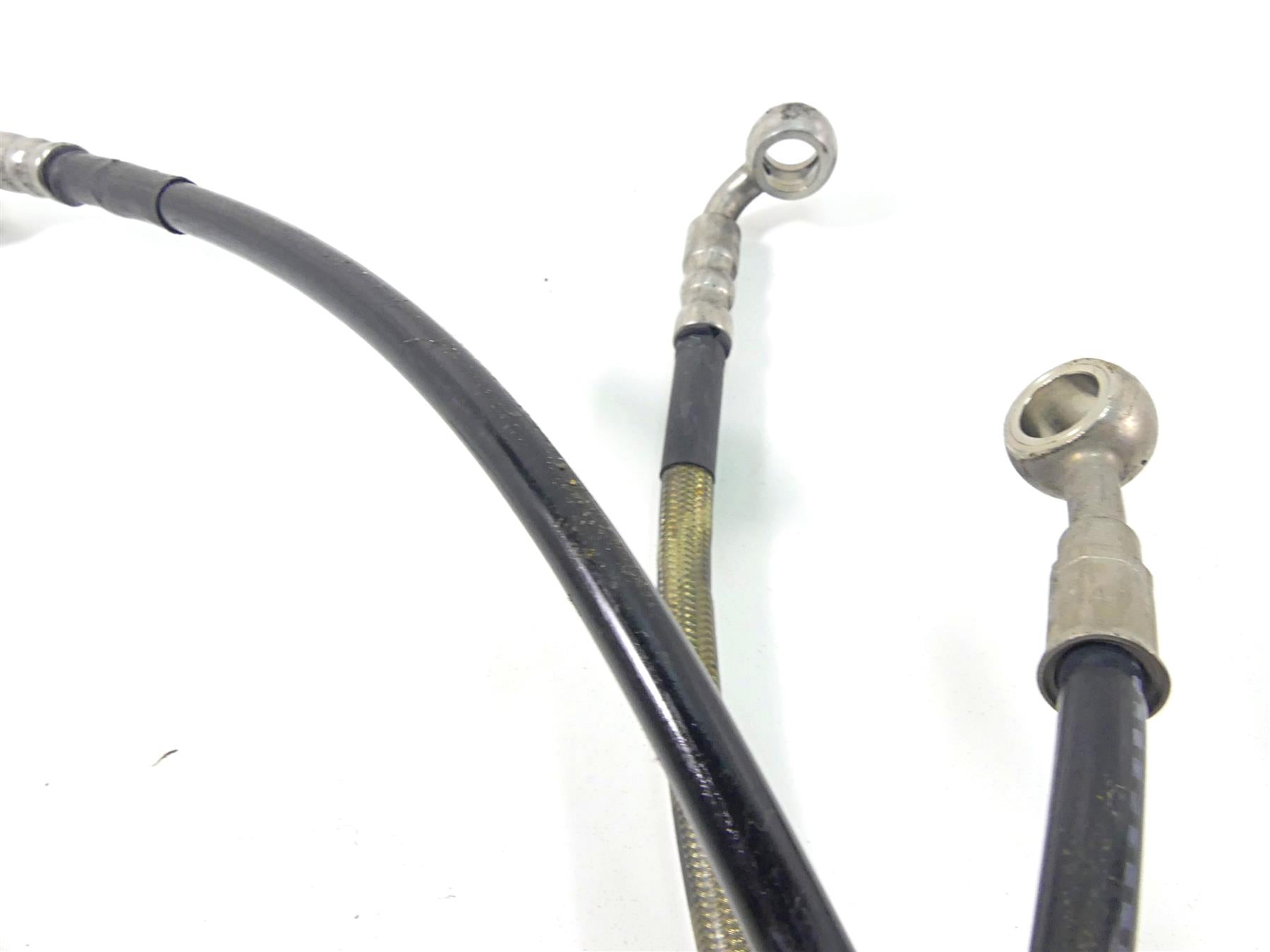 2012 Ducati Monster 1100 EVO Front Abs Brake Line Hose Set 61840942A 61841102A {{ shop.shopifyCountryName }} - Mototech271