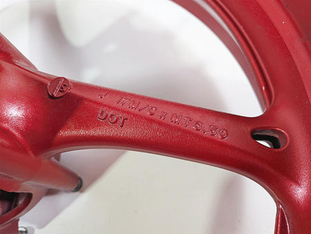 2024 Suzuki GSXR600 Straight Front Wheel Rim Red 17x3.5 54111-14J00 {{ shop.shopifyCountryName }} - Mototech271