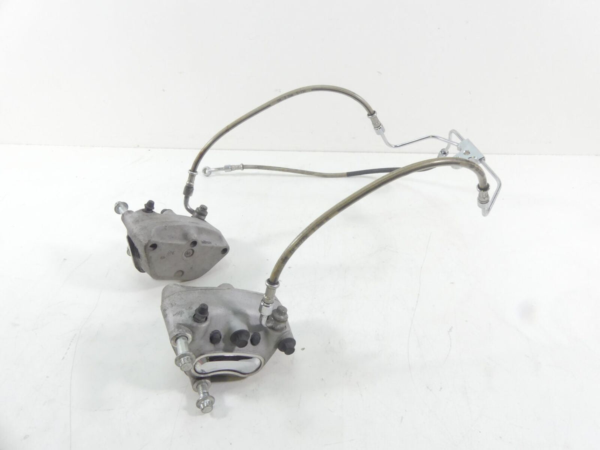 2006 Harley Touring FLHCU SE CVO Front Brake Caliper Set + Lines 44381-99C {{ shop.shopifyCountryName }} - Mototech271