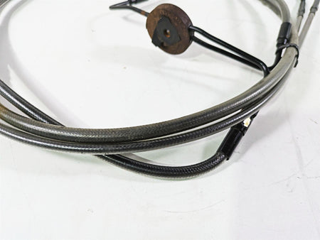 2014 Harley FXDL Dyna Low Rider Aftermarket Long Clutch Cable & Brake Line Set {{ shop.shopifyCountryName }} - Mototech271