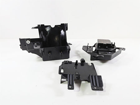 2011 Harley Touring FLHTCU CVO Electra Glide Battery Electric Tray Set 66281-09B-Mototech271
