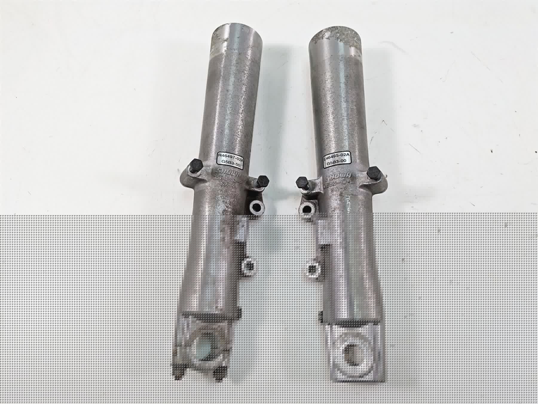 2005 Harley Touring FLHTCUI Electra Glide Front Fork Leg Lower Tube Set 46496-00 {{ shop.shopifyCountryName }} - Mototech271