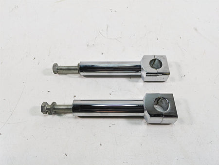 1999 Harley Dyna FXDL Low Rider 6" Chrome Handlebar Riser Holder Clamps {{ shop.shopifyCountryName }} - Mototech271