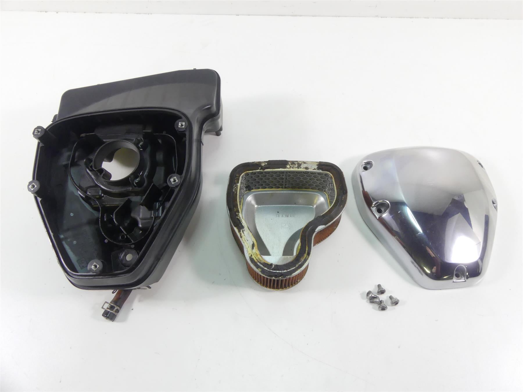 2009 Honda VTX1300 Touring Air Cleaner Breather Filter & Cover 17221-MEA-670