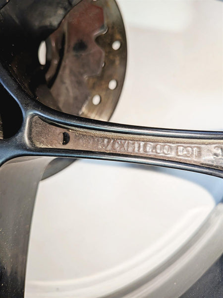 2016 Yamaha YZF R1 RN32 Straight Rear Wheel Rim 17x6 2CR-25338-00-P0 {{ shop.shopifyCountryName }} - Mototech271