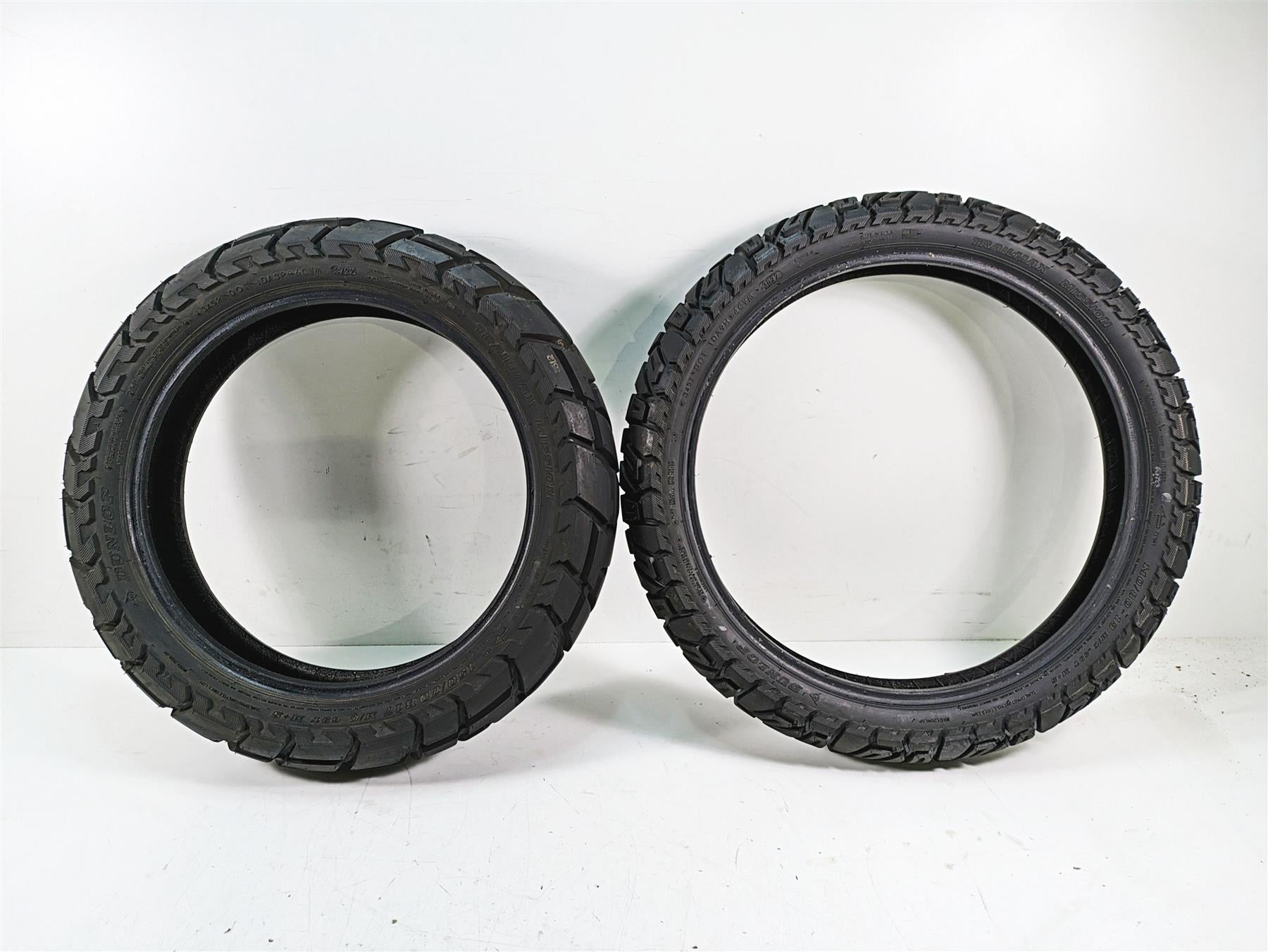 Used Motorcycle Tire Set Dunlop Trailmax Mission 1507017 1108019 {{ shop.shopifyCountryName }} - Mototech271