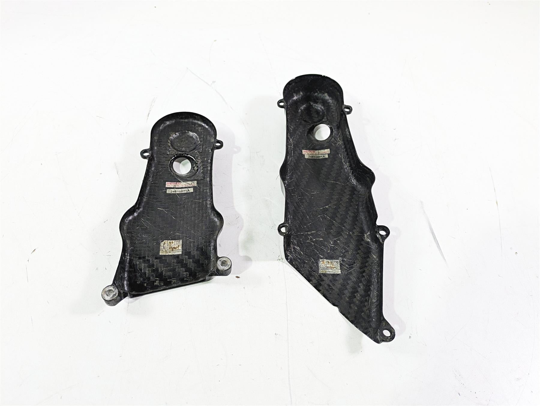 2009 Ducati Monster 1100 S Carbon Fiber Timing Belt Cover 24510881A 24510871A {{ shop.shopifyCountryName }} - Mototech271