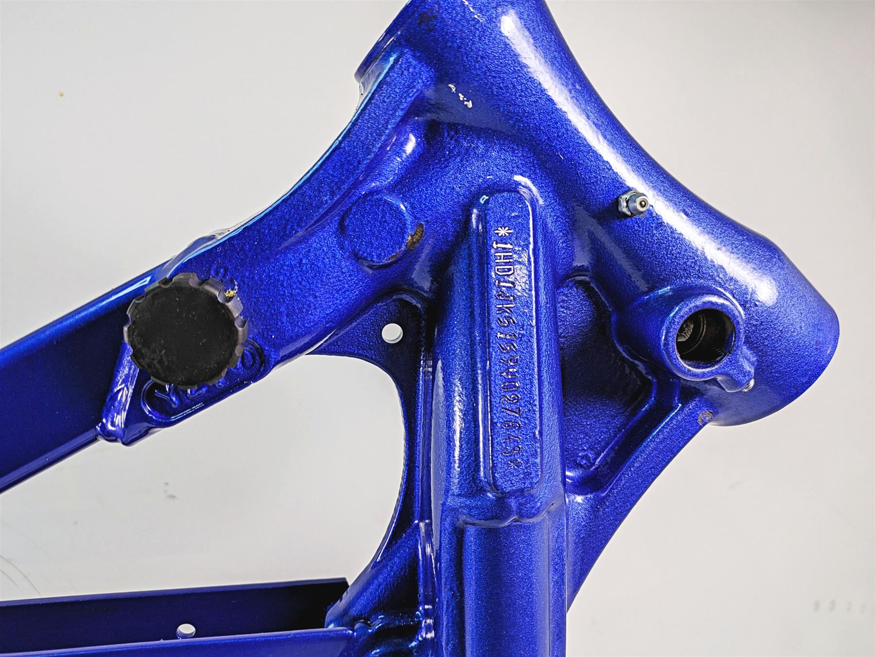 2009 Harley FXCWC Softail Rocker C Blue Straight Main Frame Chassis With Clean Arizona Title 47167-08 {{ shop.shopifyCountryName }} - Mototech271
