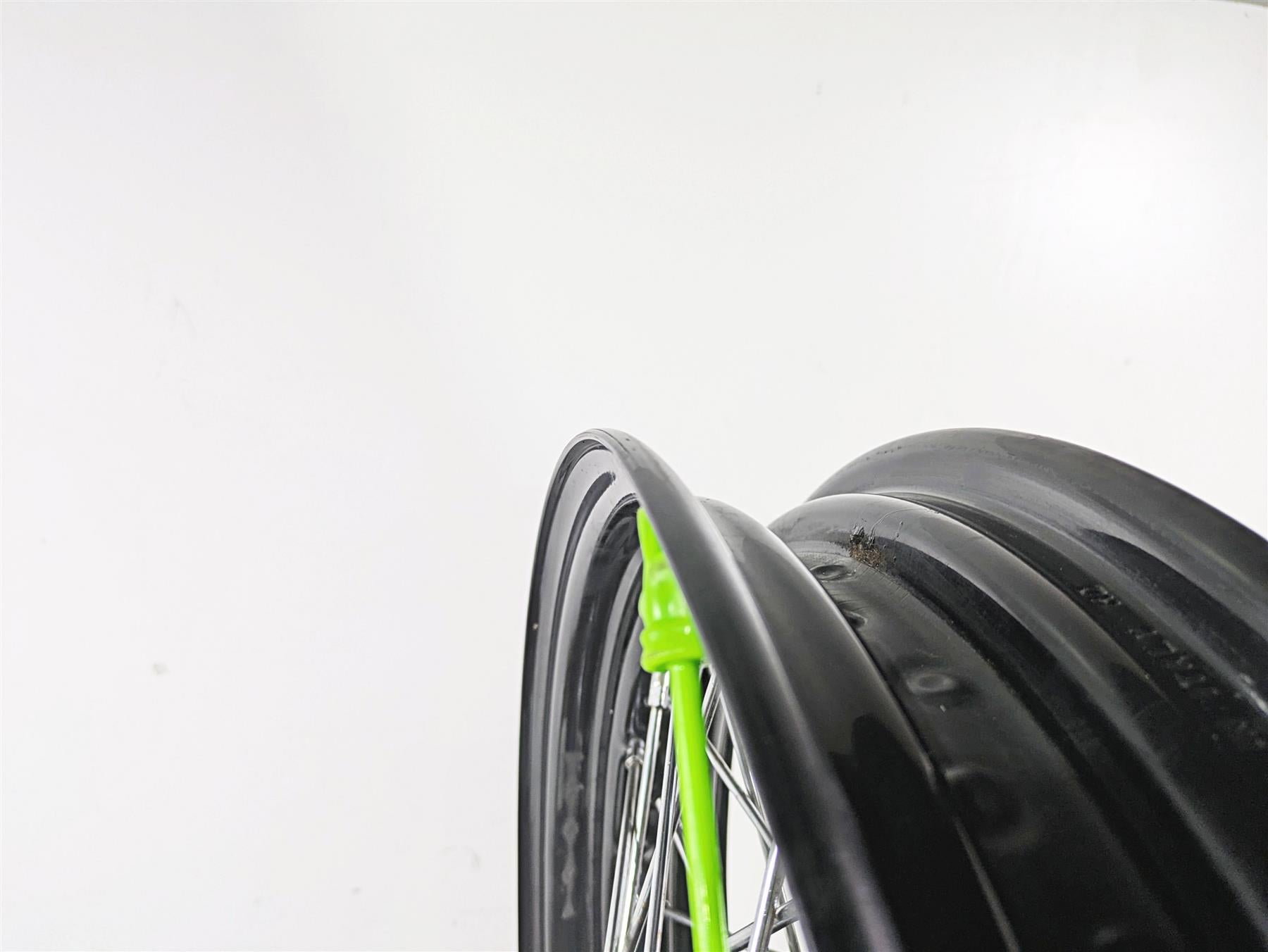 2014 Harley FLS Softail Slim Front Wheel Rim 16x3 DENT & Rotor 55107-12 {{ shop.shopifyCountryName }} - Mototech271