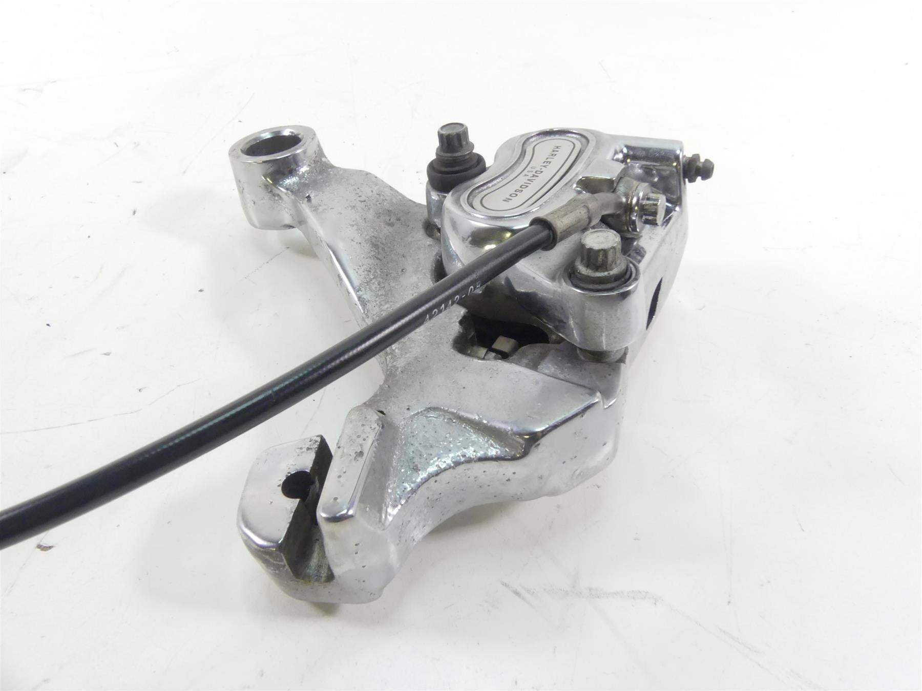 2009 Harley FXDL Dyna Low Rider Rear Chrome Brake Caliper 25mm 40908-08 {{ shop.shopifyCountryName }} - Mototech271