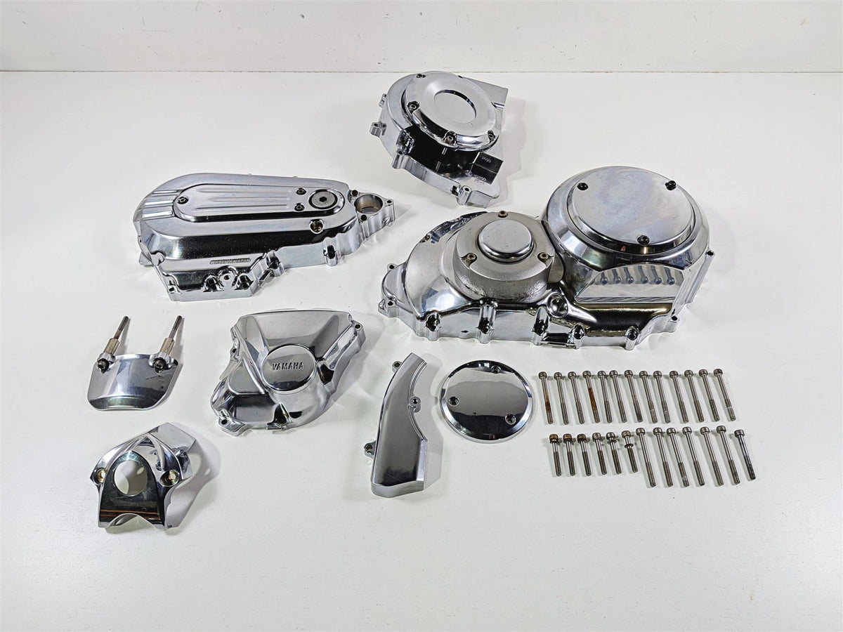 2012 Yamaha XV1900 Raider S Chrome Primary & Engine Side Covers 1D7-15779-00-00 {{ shop.shopifyCountryName }} - Mototech271