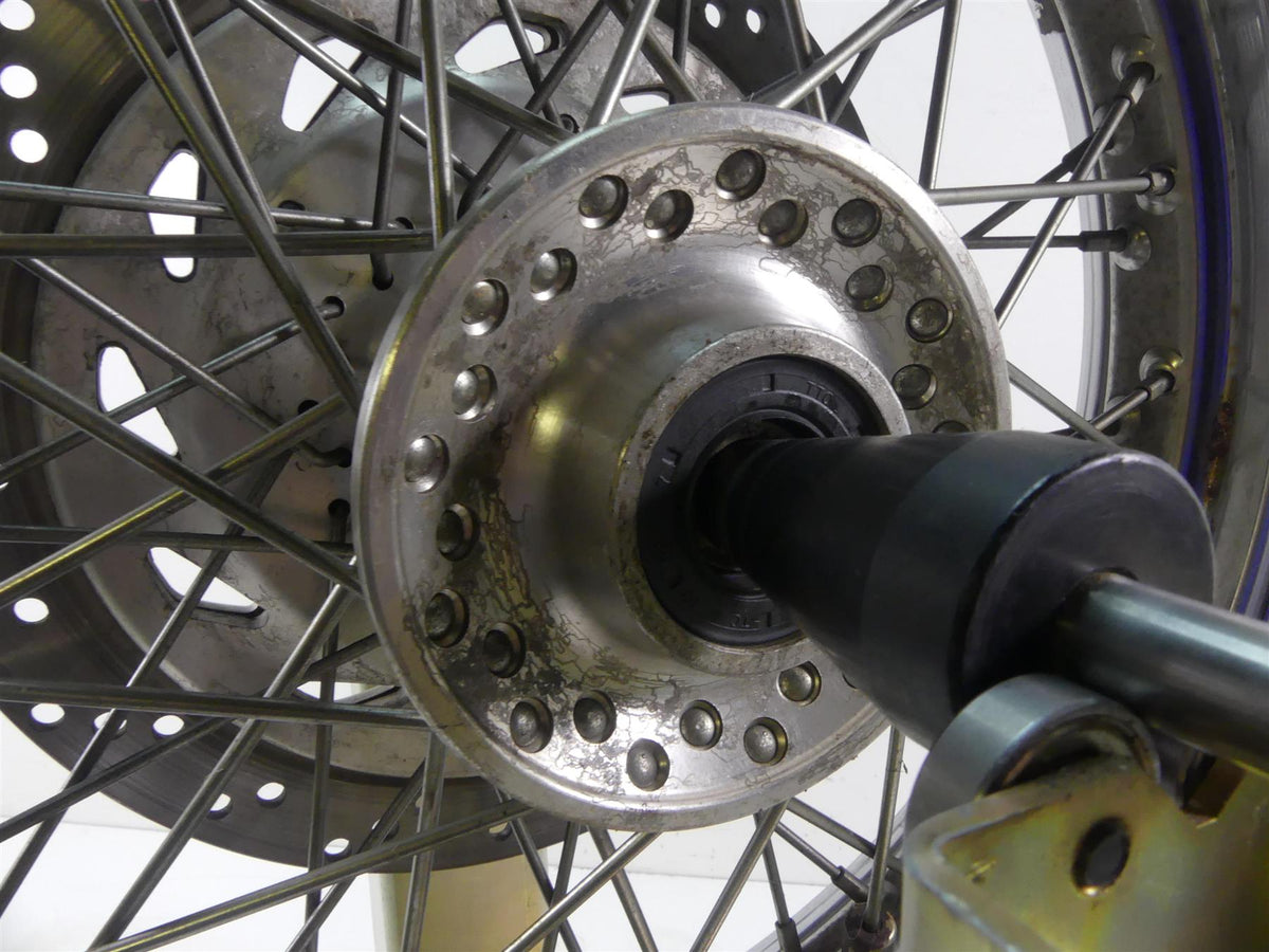 2003 Honda VTX1300 S Straight Spoke Front Wheel Rim 17x3 44650-MEA-671 {{ shop.shopifyCountryName }} - Mototech271