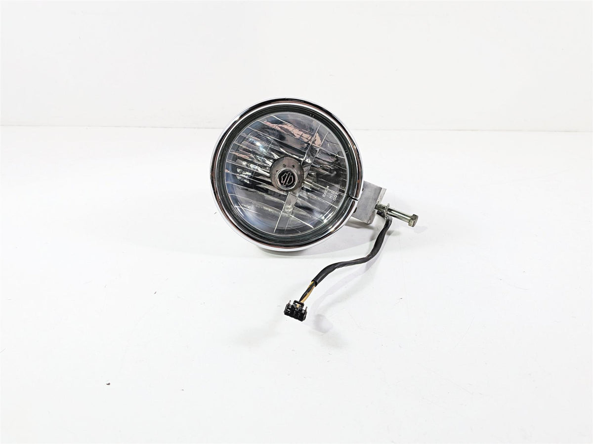 2008 Harley FXDSE CVO Dyna Headlight Head Light & Bracket 69691-06B 68297-05B-Mototech271