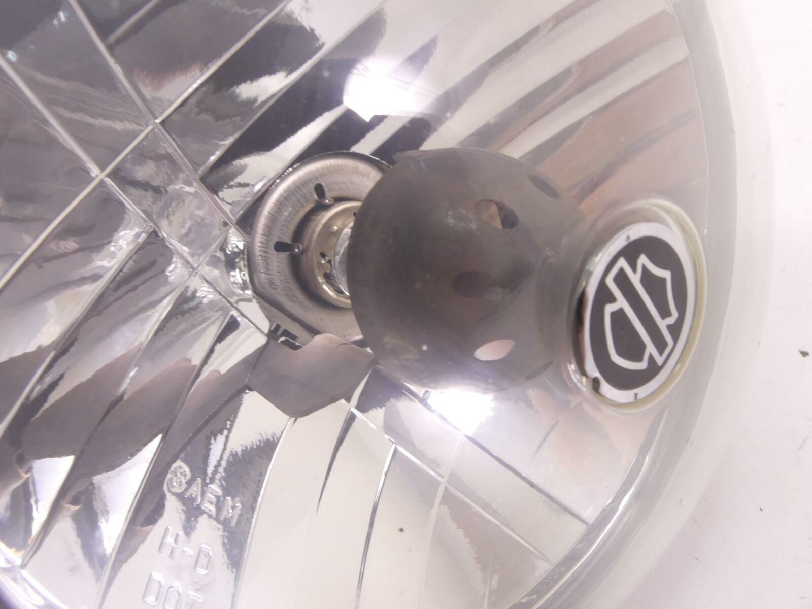 2009 Harley FXCW Softail Rocker Headlight Head Light Lamp & Mount - Dent 69453-0 {{ shop.shopifyCountryName }} - Mototech271