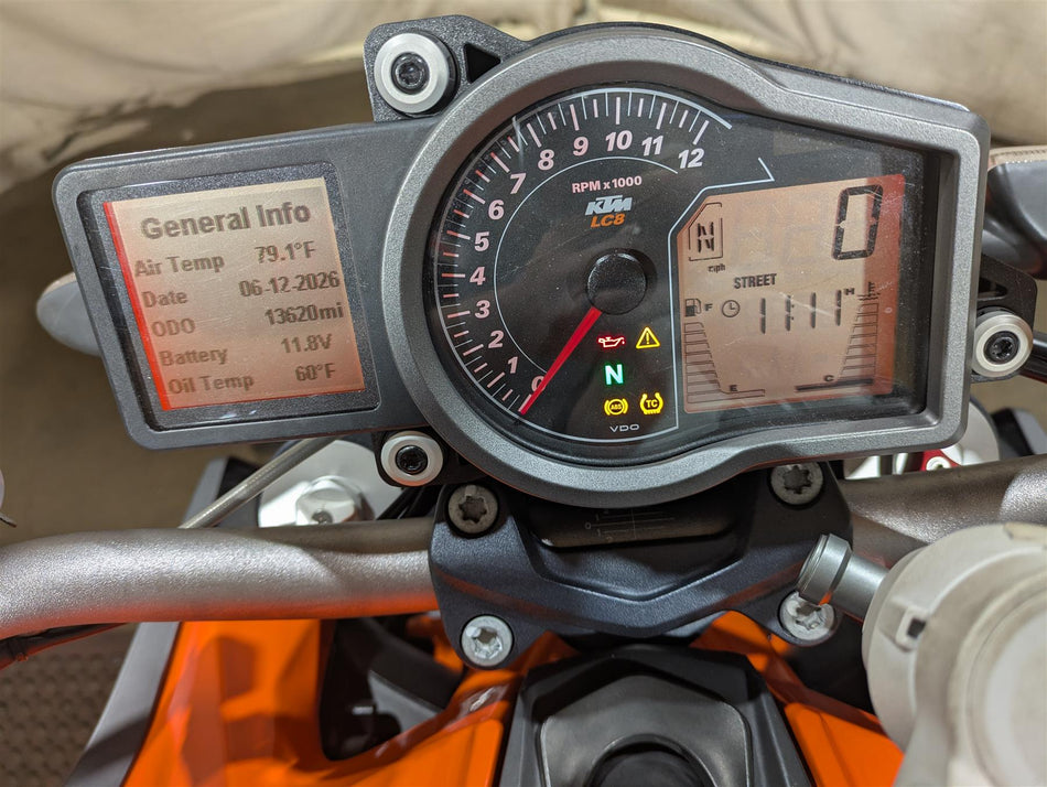 2015 KTM 1290 R Super Duke Speedometer Gauge Instrument 13K - Nice 60414069000