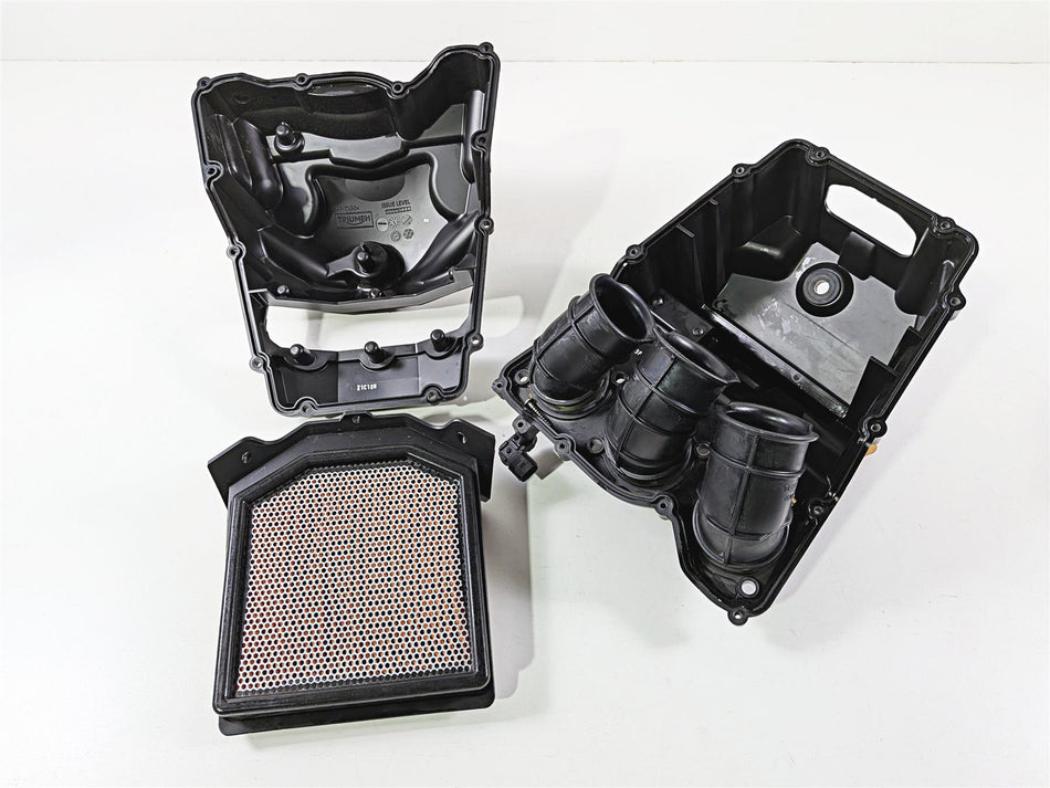 2022 Triumph Tiger 900 GT Pro Air Box Cleaner Breather & Tubes Set T2209565 {{ shop.shopifyCountryName }} - Mototech271