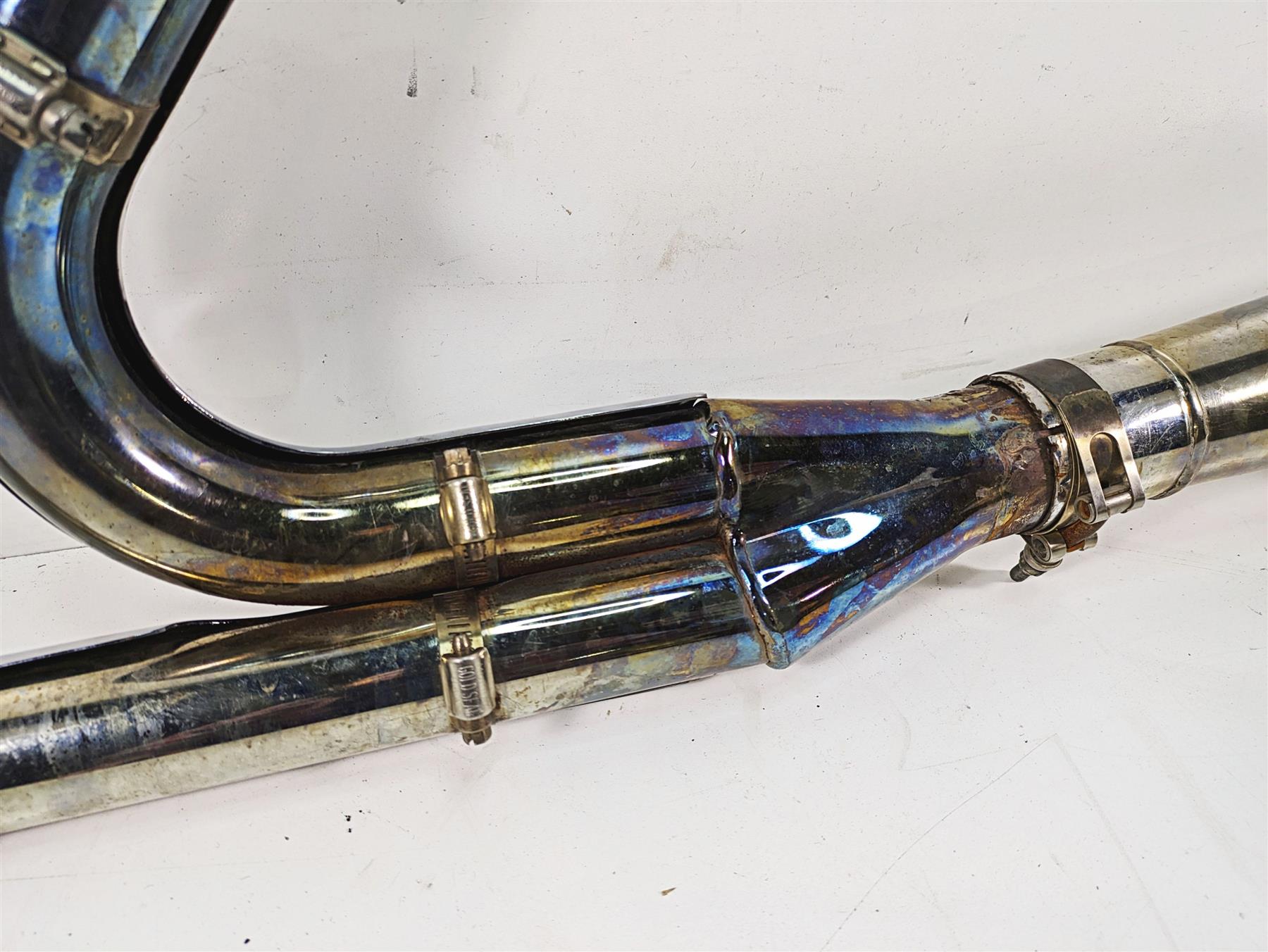 Harley Davison Softail Oem 2 into 1 Exhaust Pipe System Kit -NO O2 Ports 65120-97 {{ shop.shopifyCountryName }} - Mototech271