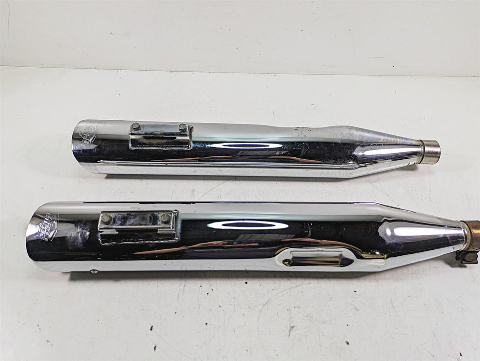 2014 Harley Touring FLHTK Electra Glide Vance Hines Twin Slash Muffler Set 16763 {{ shop.shopifyCountryName }} - Mototech271