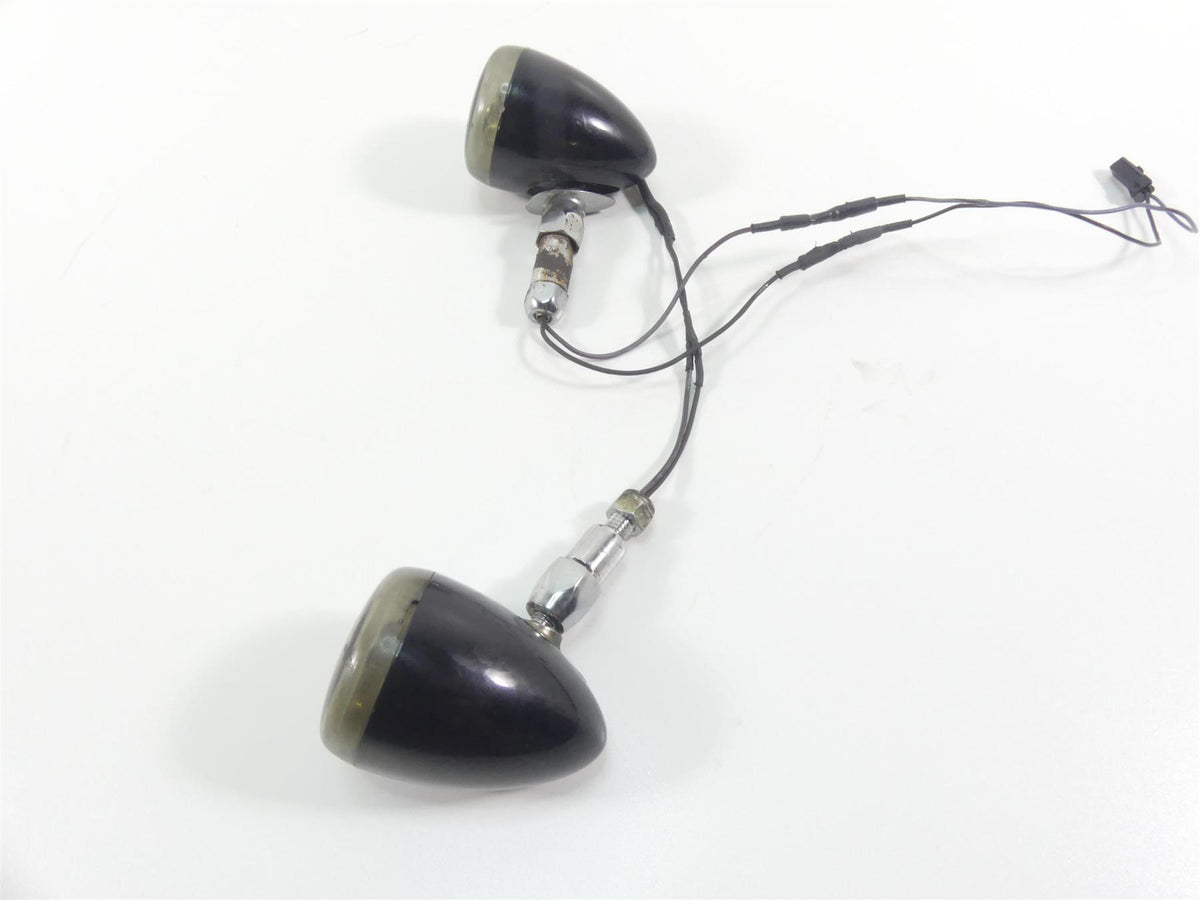 2008 Harley Softail FLSTSB Cross Bones Rear Smoked Led Blinker Signals 68804-06 {{ shop.shopifyCountryName }} - Mototech271