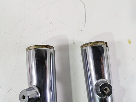 2003 Harley Softail FXSTDI Deuce 100th Front Fork Lower Chrome Leg Set 46068-00 {{ shop.shopifyCountryName }} - Mototech271
