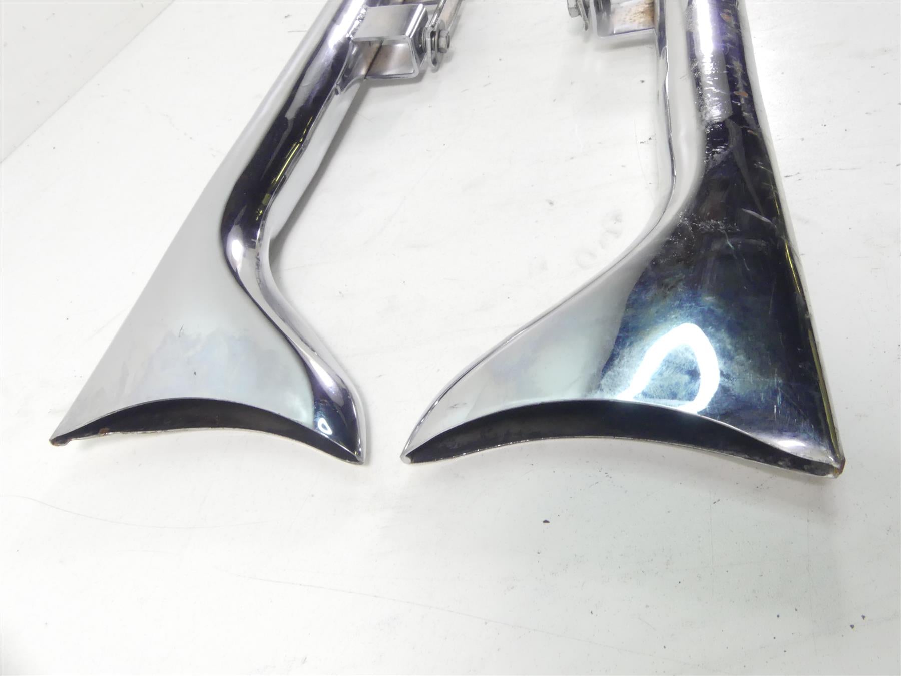 2013 Harley Touring FLHX Street Glide Fishtail Slip On Exhaust Pipe Muffler Set {{ shop.shopifyCountryName }} - Mototech271