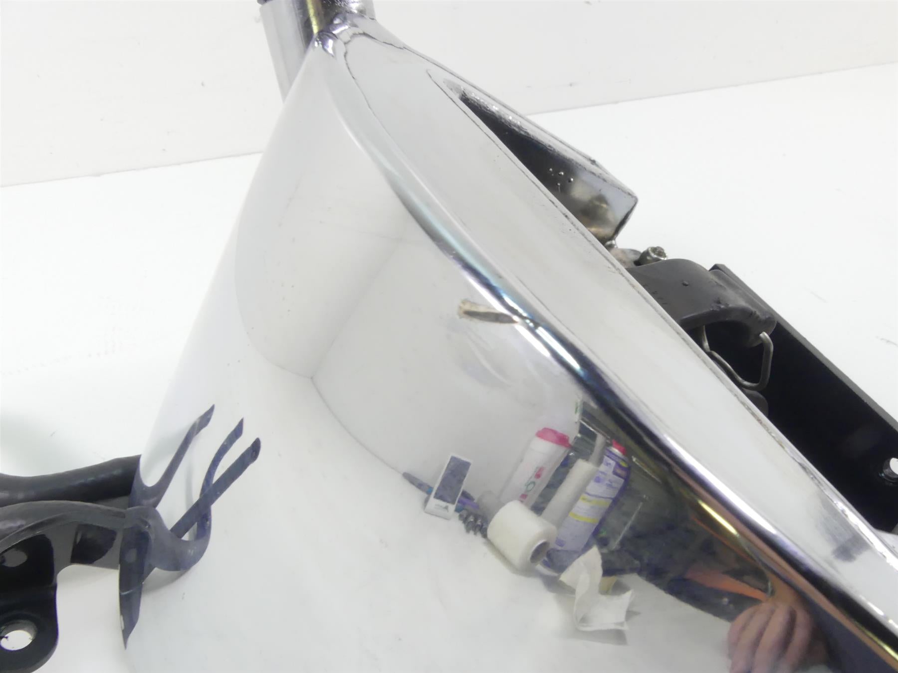 1993 Harley FXSTS Softail Springer Chrome Oil Tank Reservoir + Lines 62498-91 {{ shop.shopifyCountryName }} - Mototech271