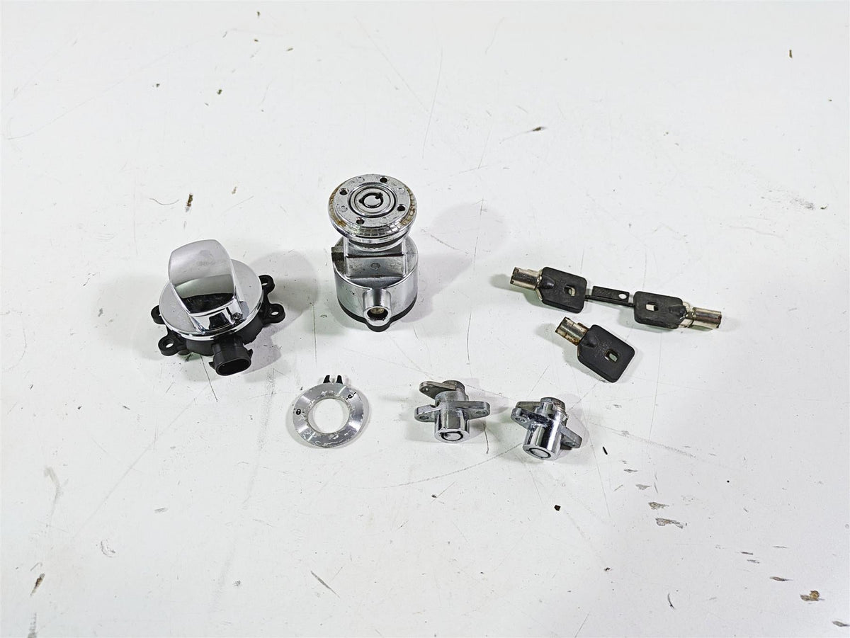 2012 Harley FLD Dyna Switchback Ignition Switch Saddlebag Key Lock Set 71304-04 {{ shop.shopifyCountryName }} - Mototech271