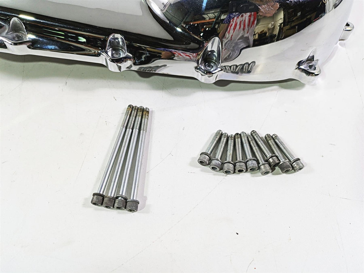 2017 Harley Touring FLHTKSE CVO E-Glide Outer Primary Clutch Cover 25700377 {{ shop.shopifyCountryName }} - Mototech271