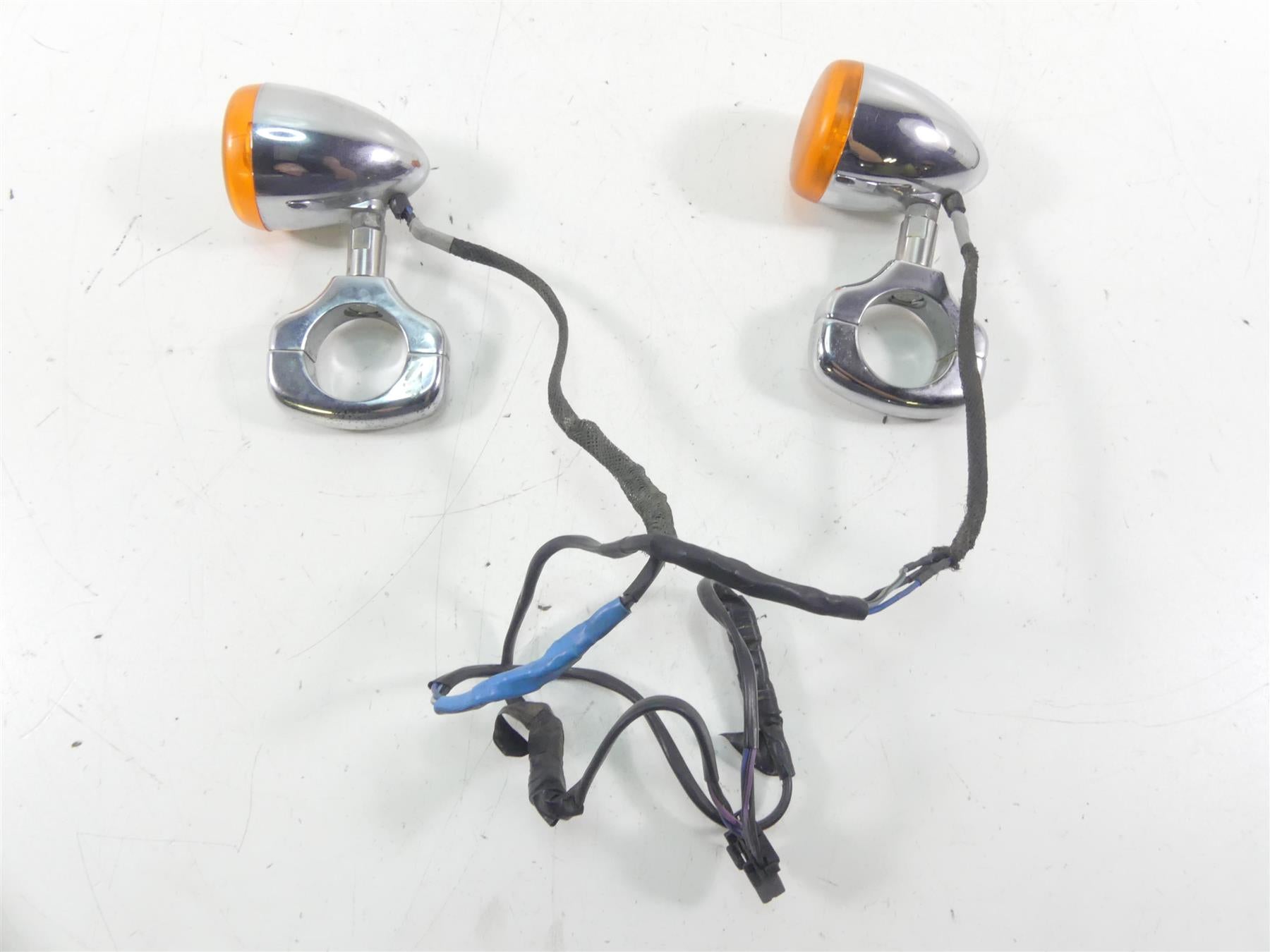 2002 Harley Softail FXSTDI Deuce Front Blinker Turn Signal Set 68972-00 {{ shop.shopifyCountryName }} - Mototech271