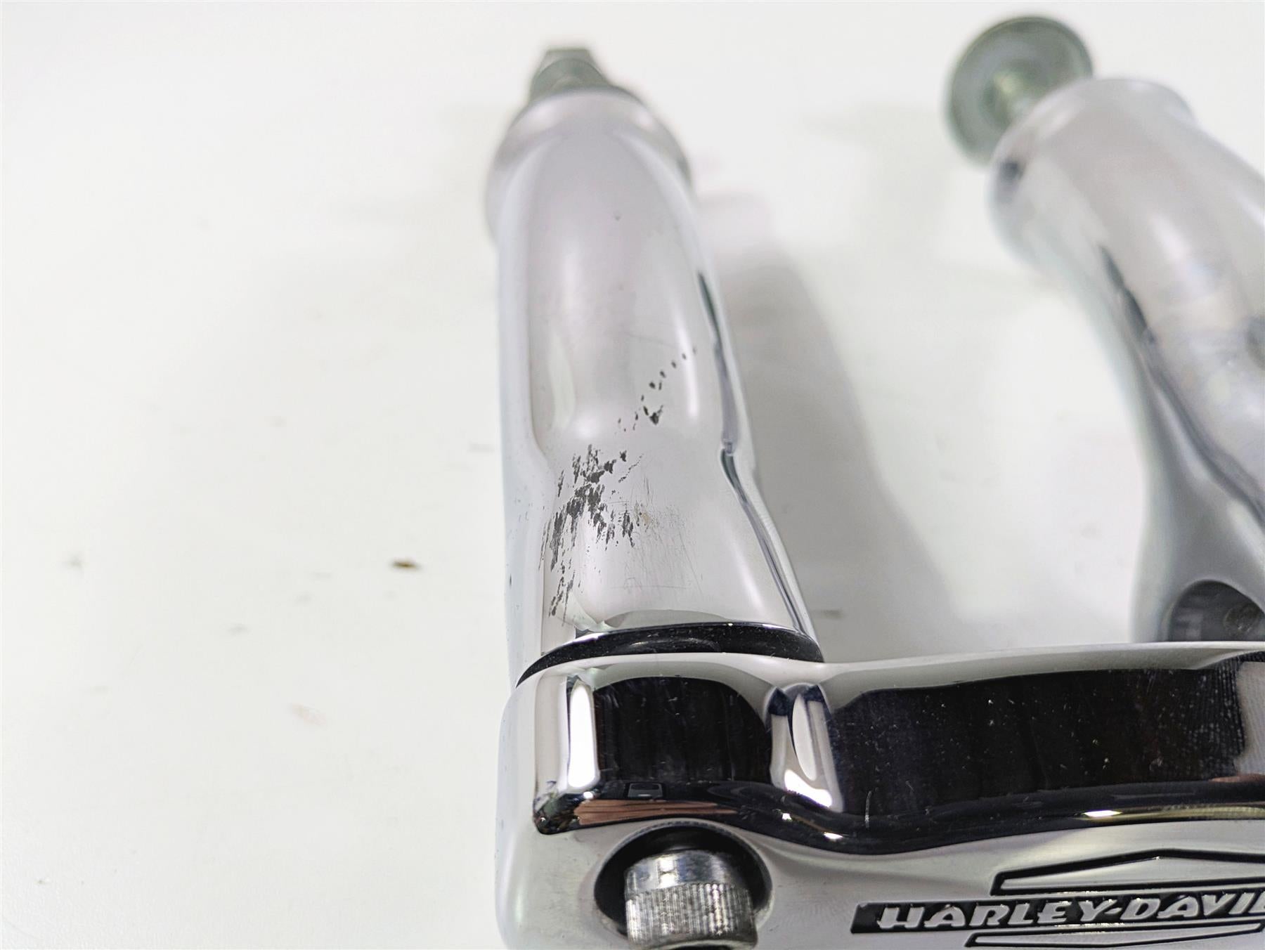 2014 Harley FLS Softail Slim Handlebar Riser Clamp Set 4.5" 55903-05 55902-05 {{ shop.shopifyCountryName }} - Mototech271