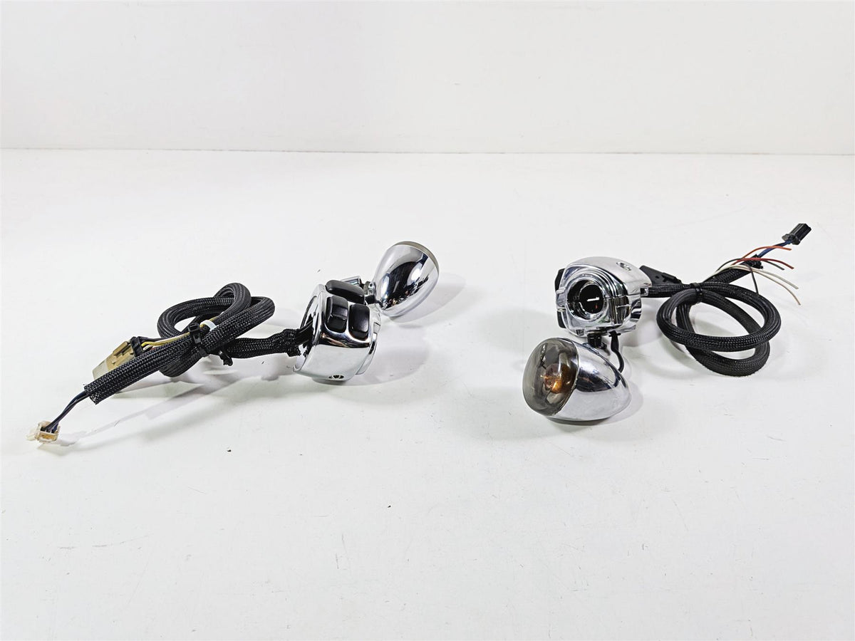 2008 Harley FXDSE CVO Dyna Left & Right Chrome Hand Control Switch 71682-06A-Mototech271