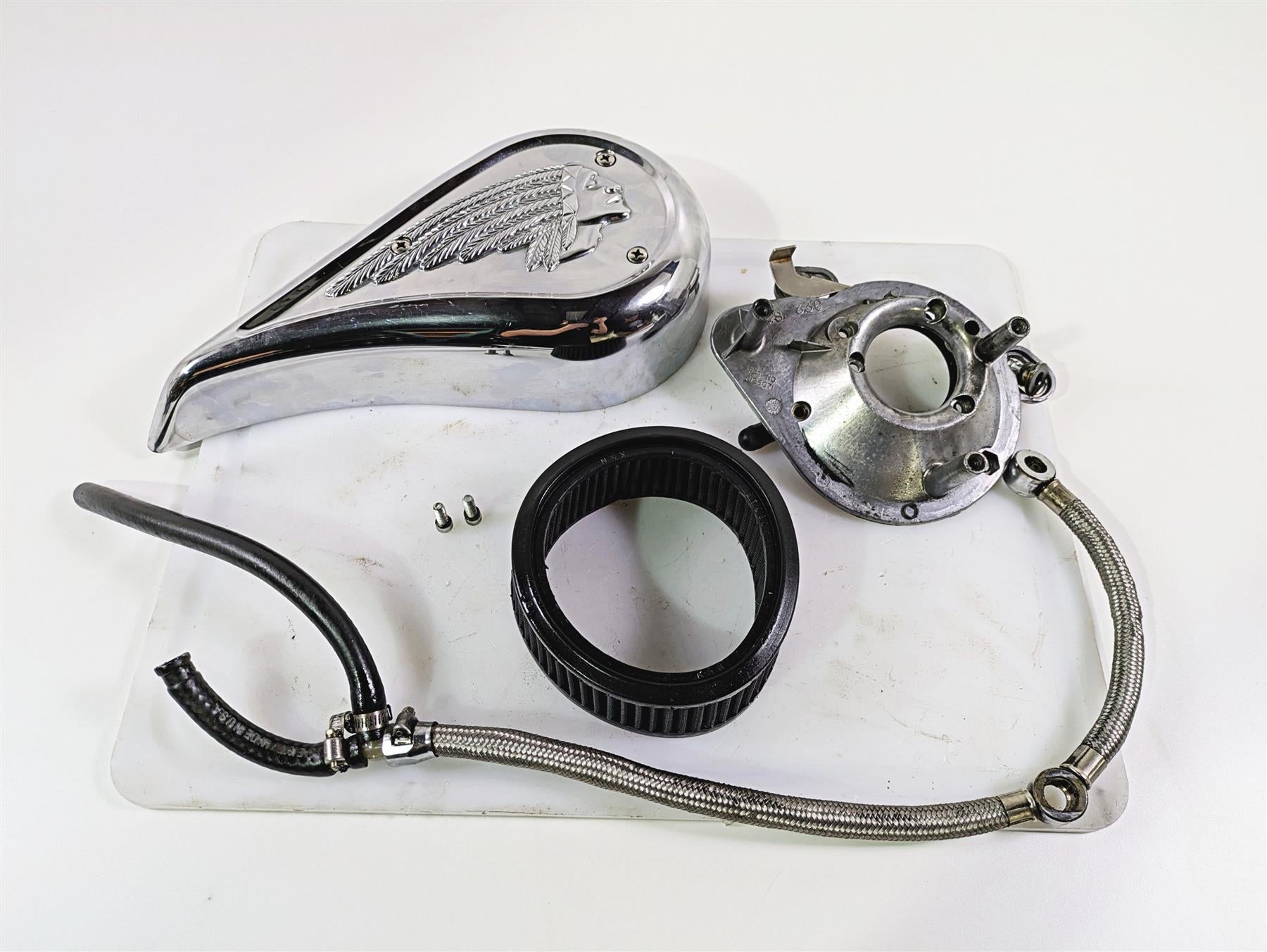 2002 Indian Spirit Deluxe Air Cleaner Breather Filter Set 07-809 07-800