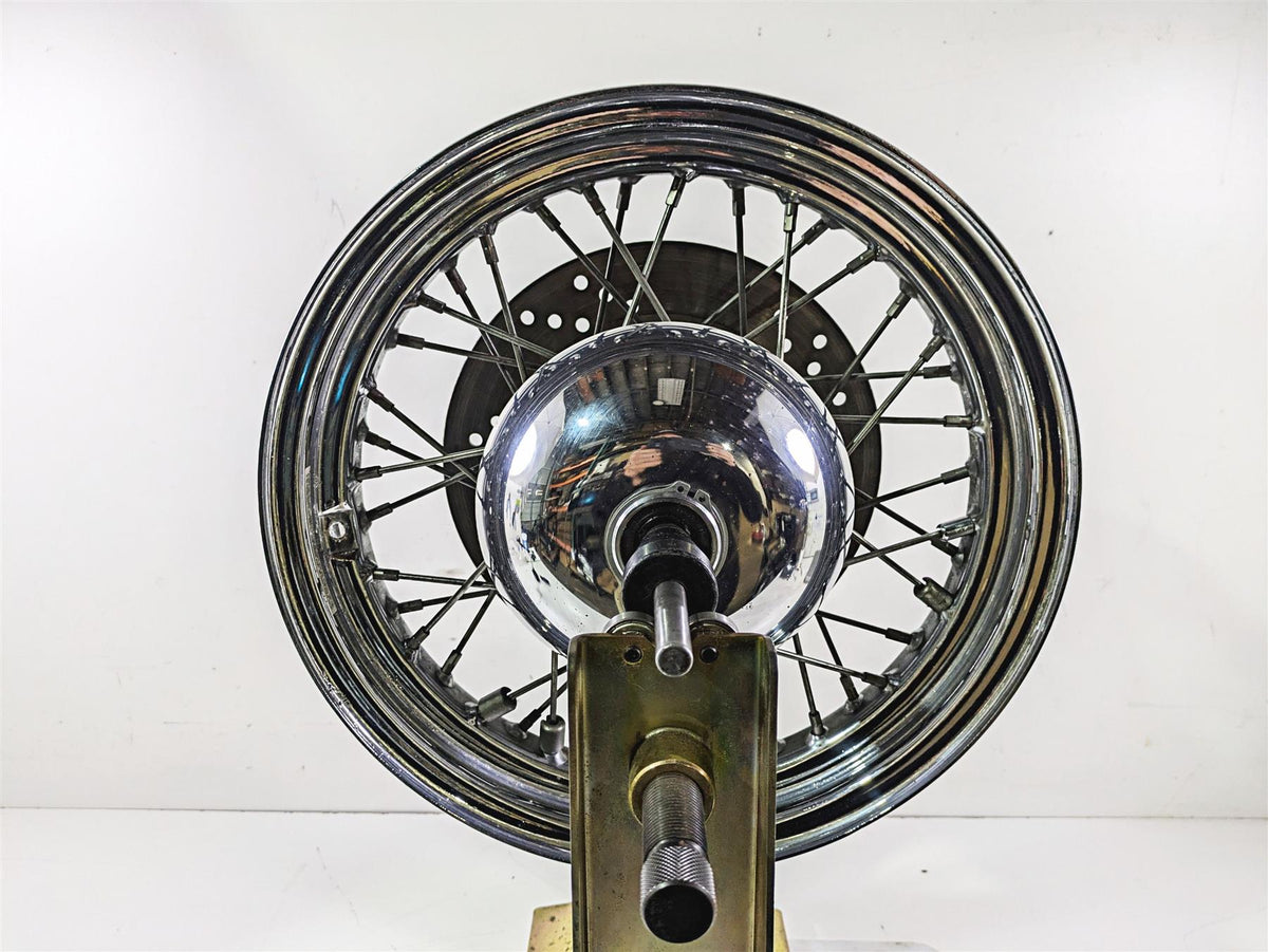 1992 Harley FLSTC Softail Heritage 16x3 Front Wheel Spoke Rim + Cover 43005-86 {{ shop.shopifyCountryName }} - Mototech271