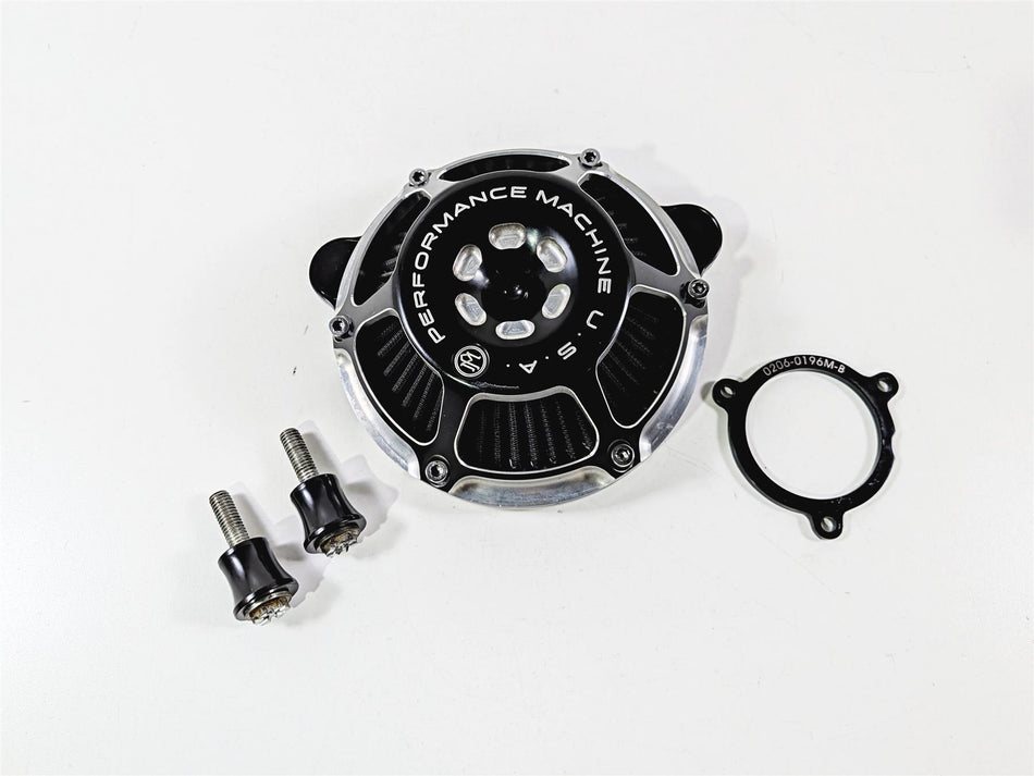 2017 Harley Touring FLHXS Street Glide Performance Machine MAX HP Air Cleaner Kit Black Contrast 577435 {{ shop.shopifyCountryName }} - Mototech271