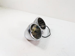 2009 Harley Dyna FXDFSE CVO Fat Bob Headlight Head Light Housing +Bulbs 69798-08