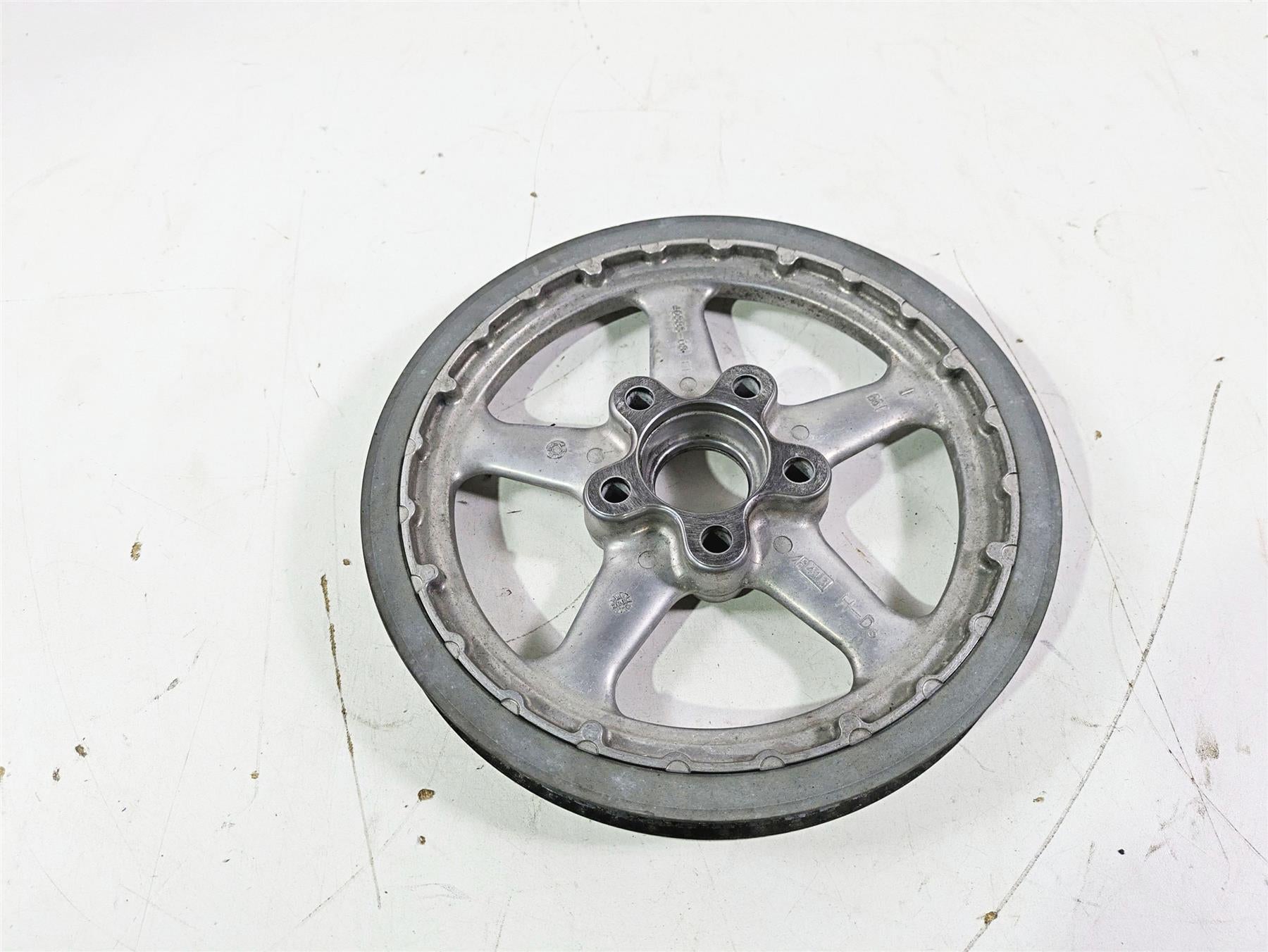 2009 Harley FXCWC Softail Rocker Rear Drive Belt Pulley 66T 1" 40585-08 {{ shop.shopifyCountryName }} - Mototech271
