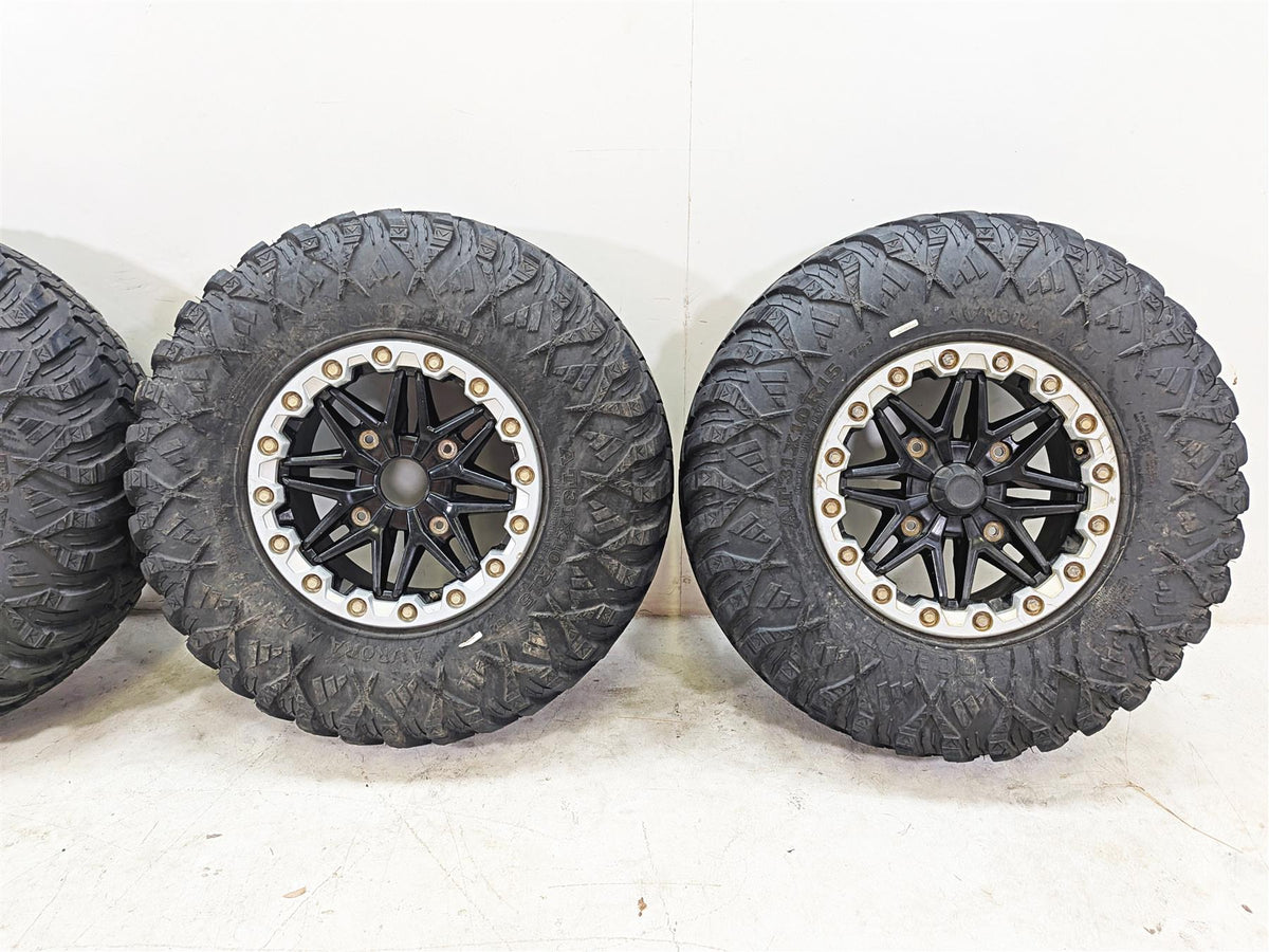 2022 Kawasaki Teryx KRX KRF 1000 SE 15x8 Front Rear Wheel Ocelot Aurora Tire Set 49058-0729-397 {{ shop.shopifyCountryName }} - Mototech271