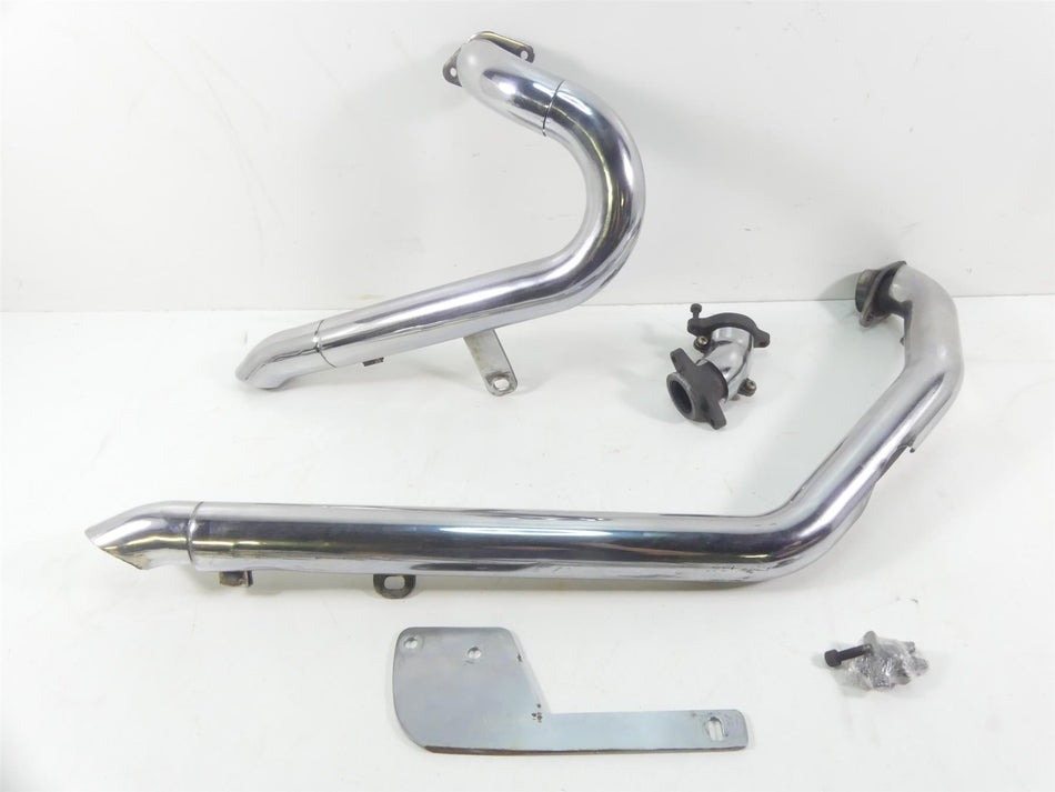 2004 Yamaha XV1700 Road Star Warrior 2 into 2 Short Staggered Exhaust Pipe Set {{ shop.shopifyCountryName }} - Mototech271
