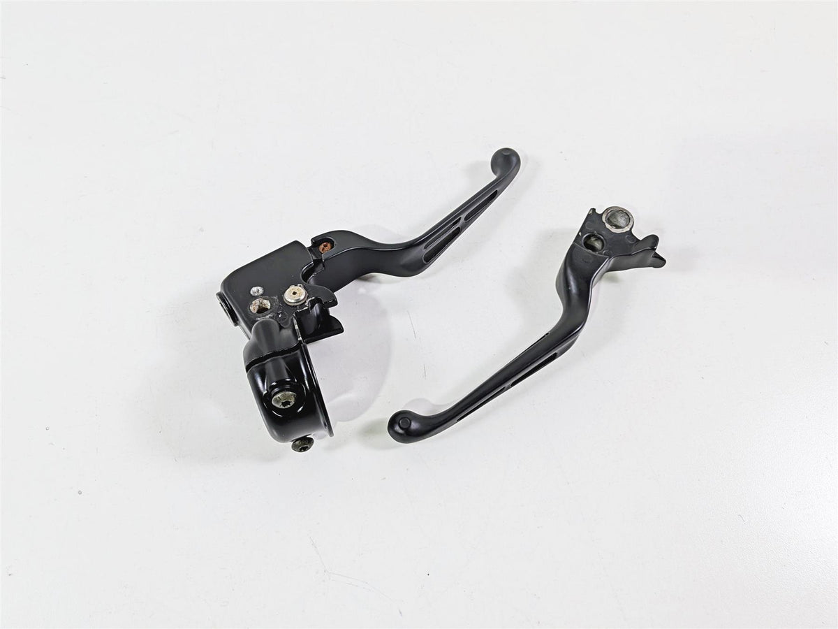2011 Harley FXDF Dyna Fat Bob Black Clutch Perch & Slotted Lever Set 38608-96 {{ shop.shopifyCountryName }} - Mototech271