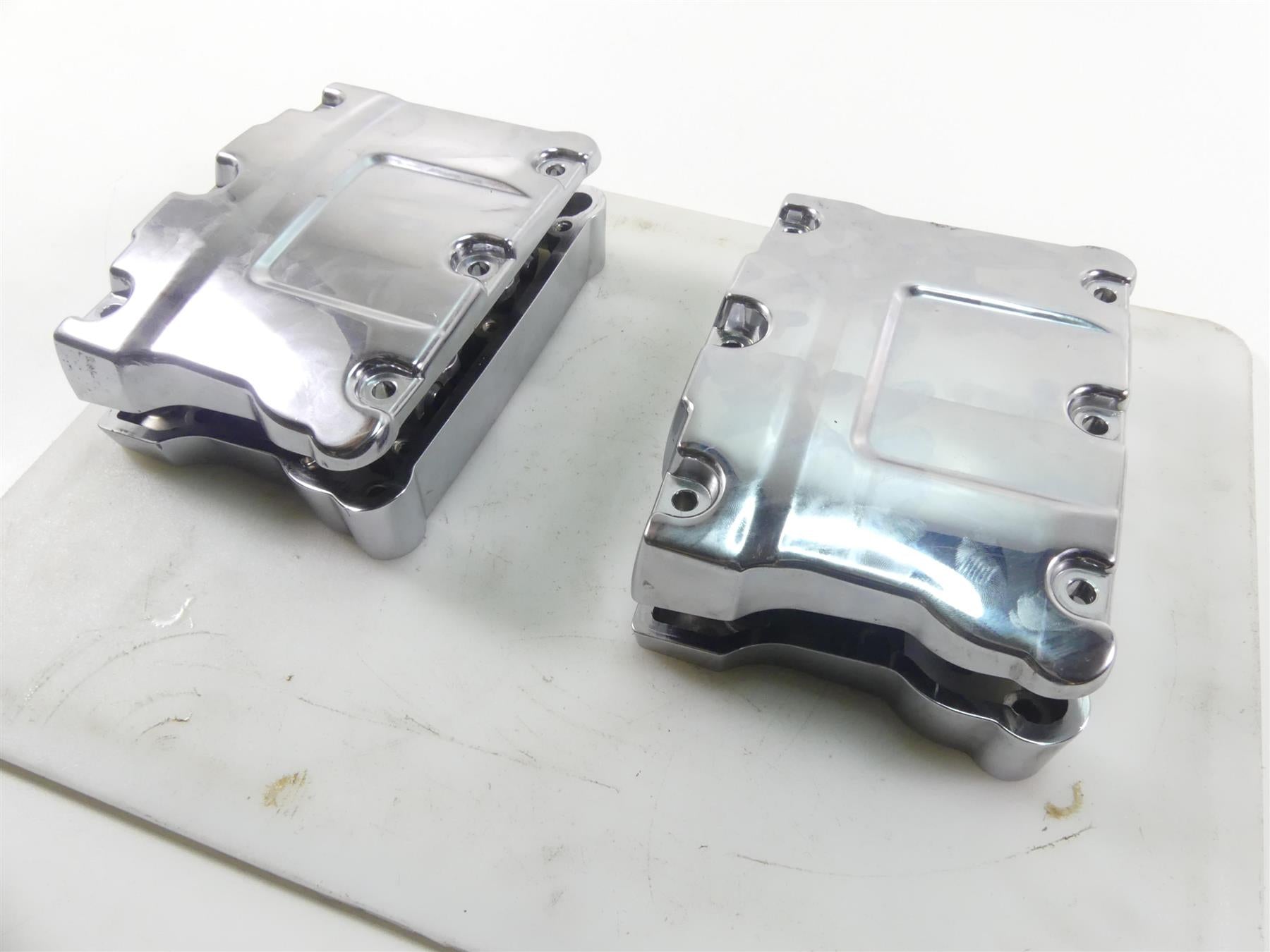 2009 Harley Dyna FXDF SE CVO Fat Bob Chrome Valve Cover Rocker Box Set 17571-99