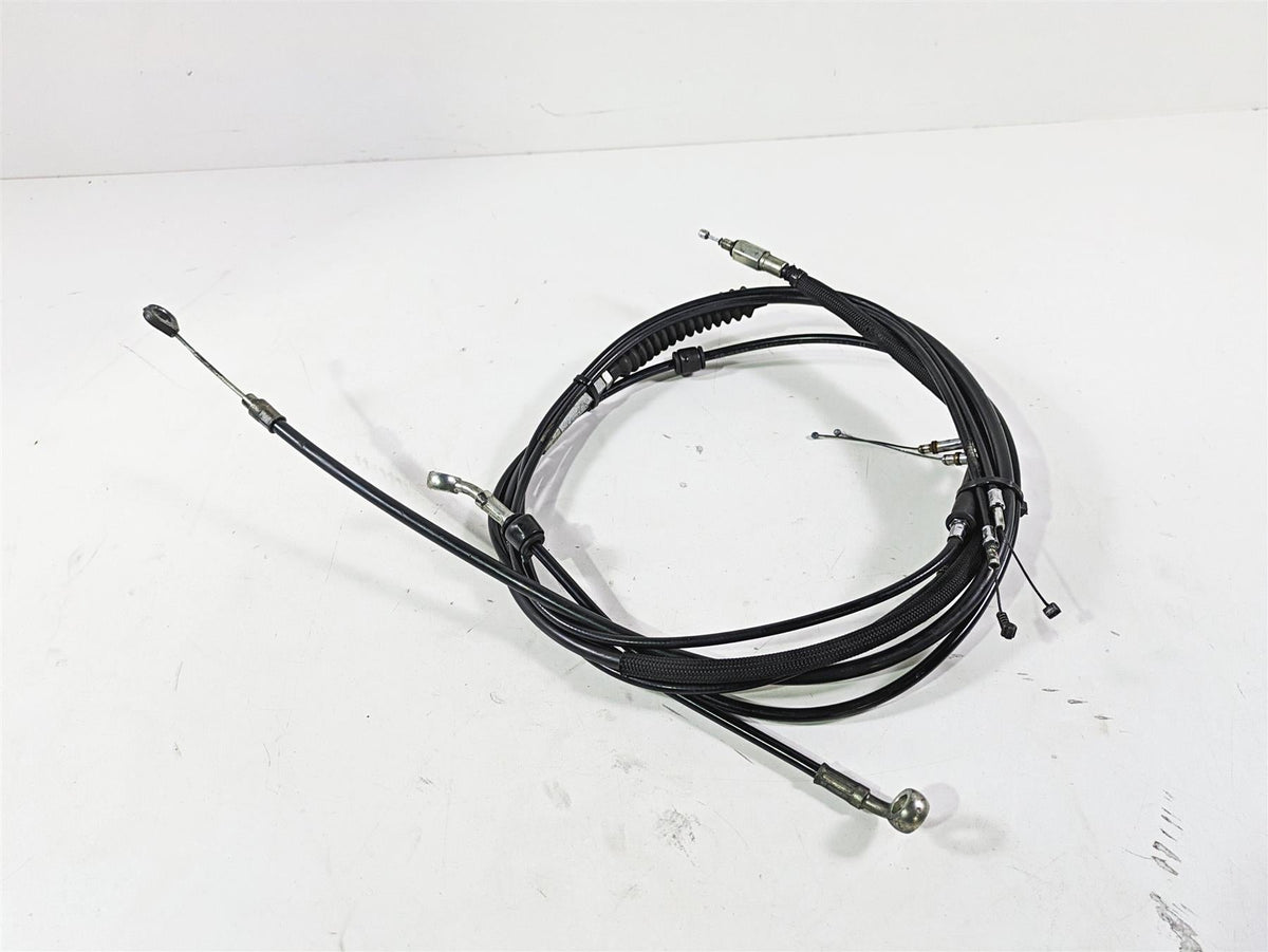 2017 Harley Dyna FXDB Street Bob Brake Clutch Throttle Cable Set 14" Ape Hanger {{ shop.shopifyCountryName }} - Mototech271