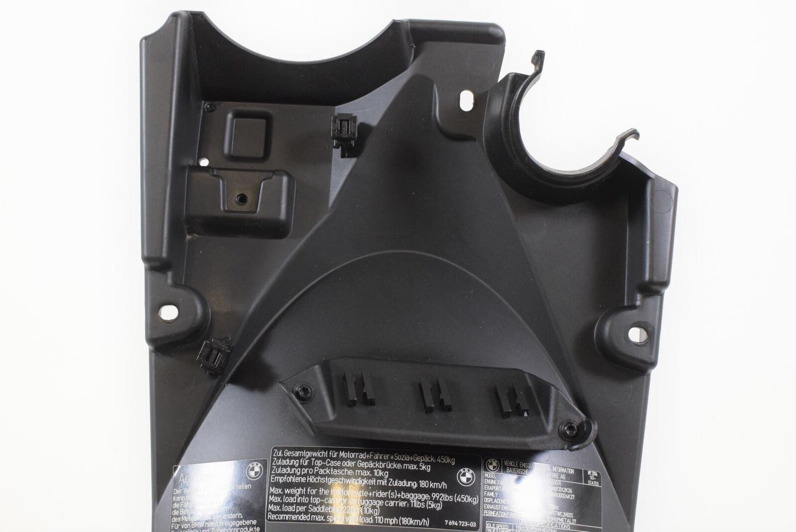 2014 BMW R1200R R1200 R K27 Rear Inner Fender Mud Guard 46627697191 {{ shop.shopifyCountryName }} - Mototech271