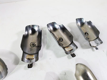 2006 Triumph Rocket 3 Exhaust Chrome Heat Shield Cover Set T2208512 {{ shop.shopifyCountryName }} - Mototech271