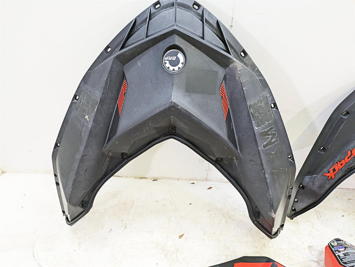 2022 SeaDoo Spark 900 Trixx Black & Red Deck Cover Fairing Set 291005484 {{ shop.shopifyCountryName }} - Mototech271