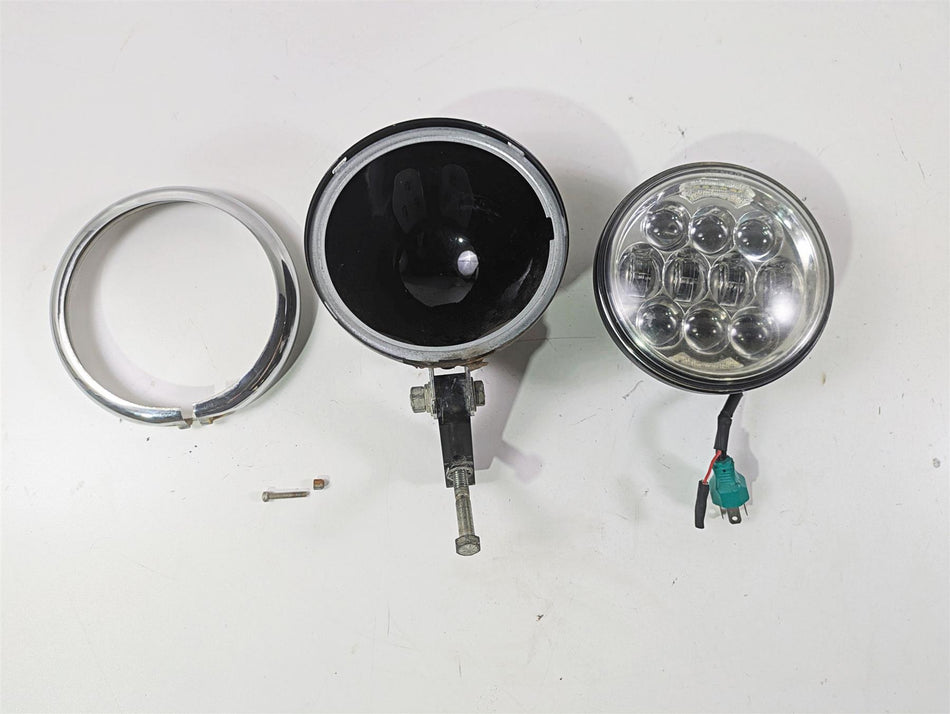 2010 Harley Dyna FXDB Street Bob Led Headlight Head Light & Mount 69356-06A {{ shop.shopifyCountryName }} - Mototech271