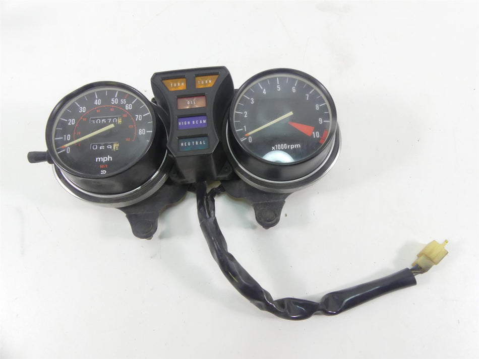 1980 Honda CB750C Custom Speedometer 30K Gauges Tachometer 37200-MA5-671 {{ shop.shopifyCountryName }} - Mototech271