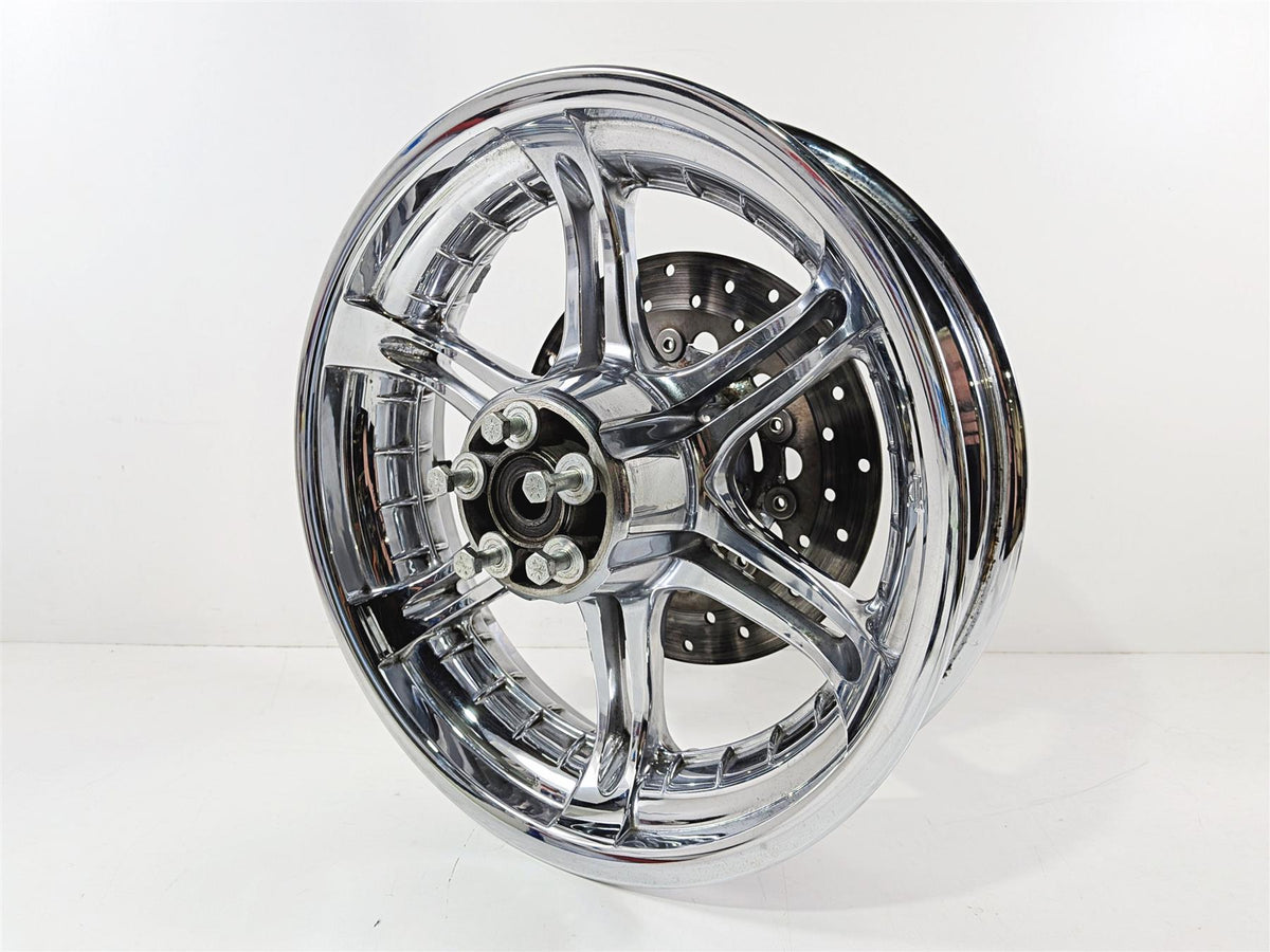 2008 Harley FXDSE CVO Dyna Chrome Slotted Rear Wheel Rim 17x4.5 43972-08-Mototech271